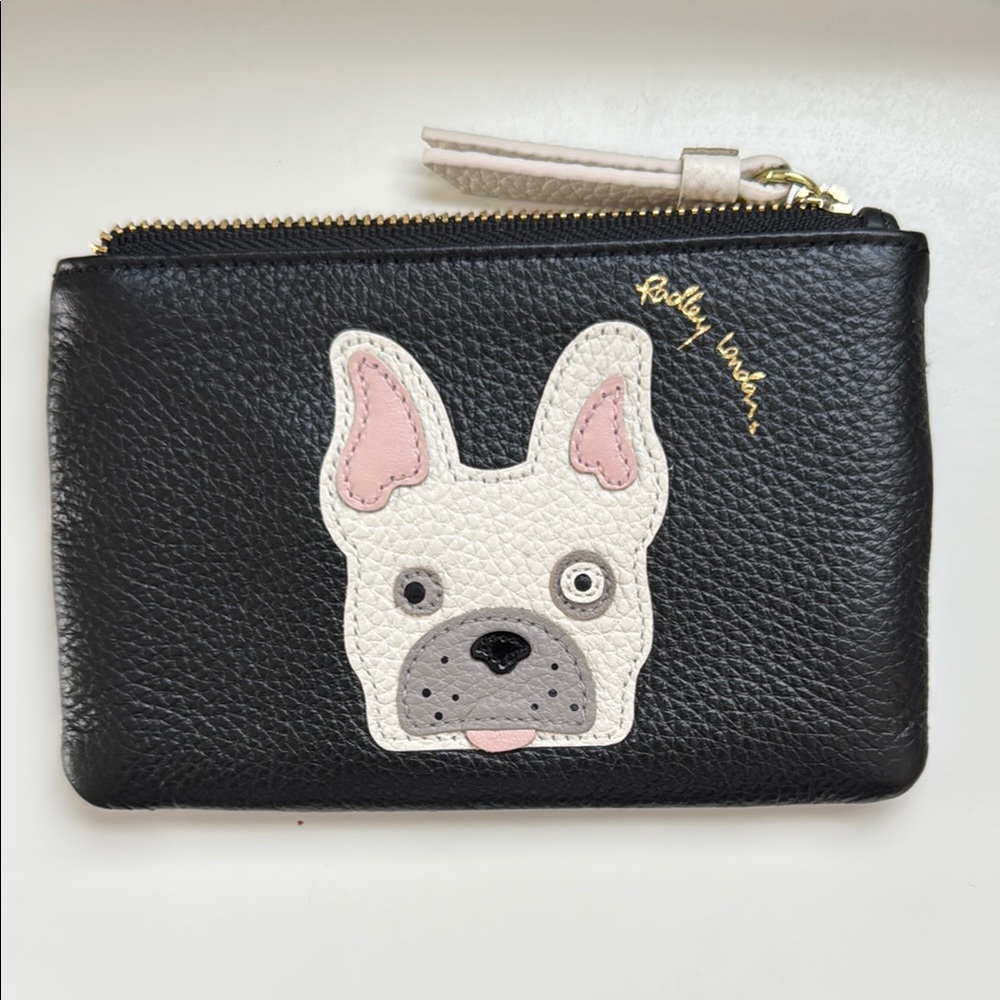 Radley London Black and Cream Dog Wallet